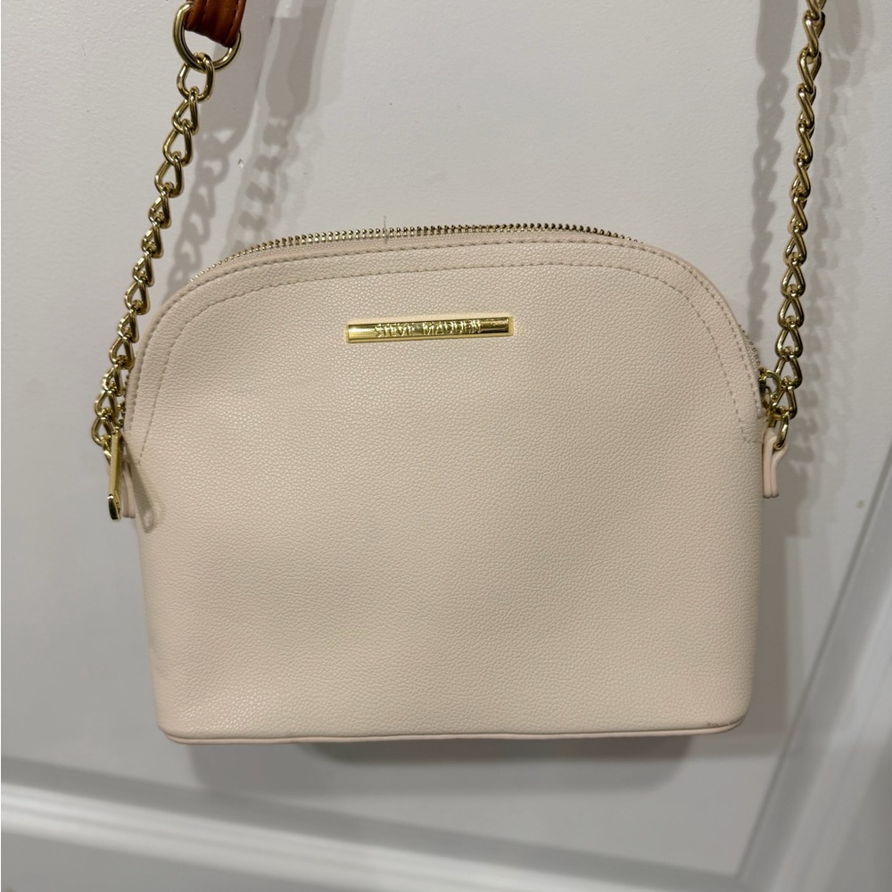 Steve Madden Cream Crossbody Bag